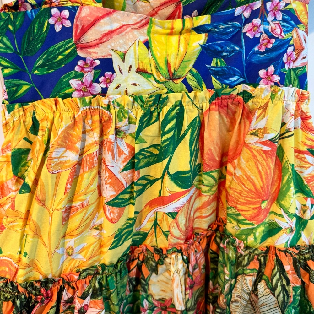 NWT Farm Rio Caipirinha Tiered Mini Dress | M - Picture 8 of 8